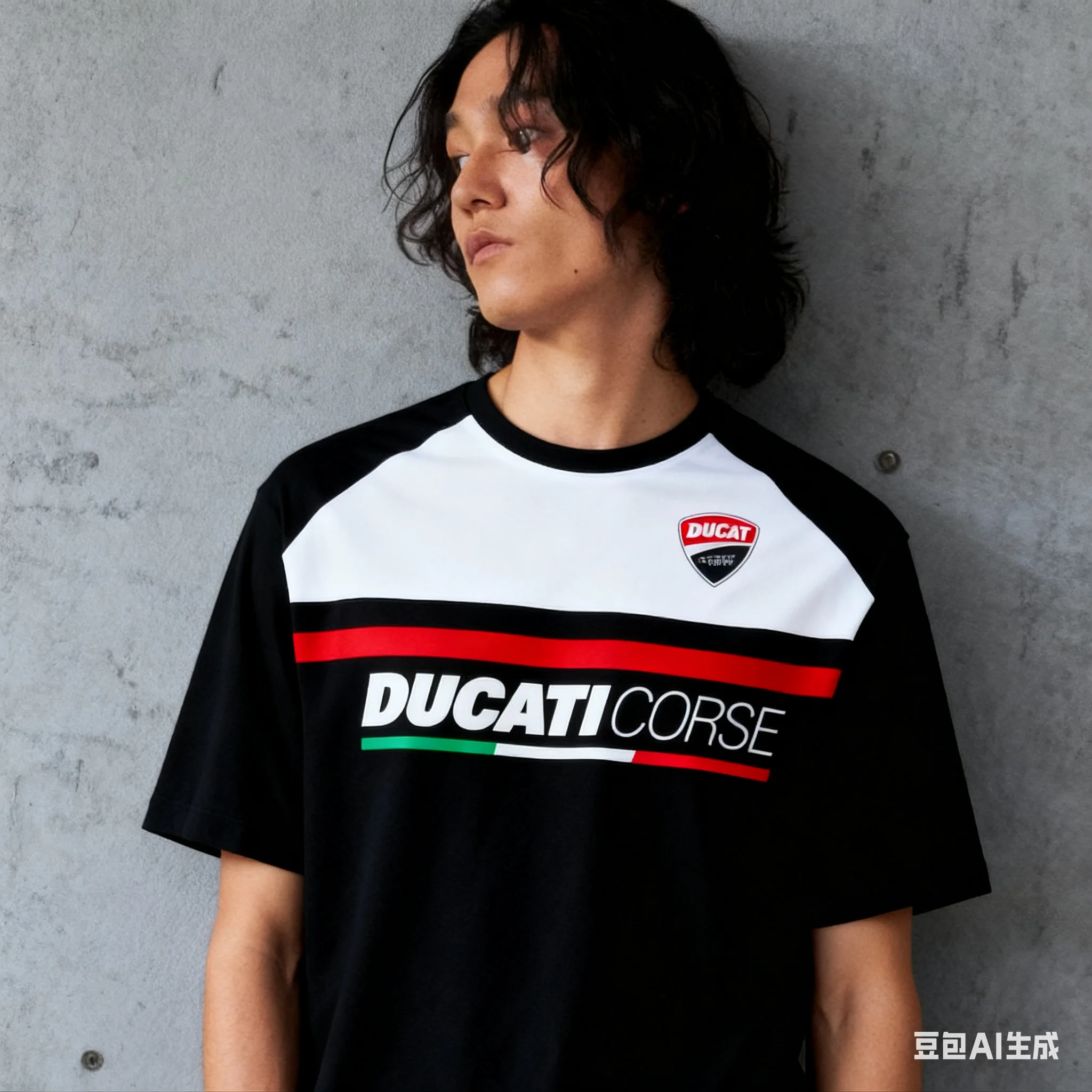 ثلاثية الأبعاد تي شيرت مطبوع الرجال عادية قصيرة الأكمام الشارع الشهير موضة شعبية في الهواء الطلق بدلة سباق دراجة نارية ل Ducati Panigal #3