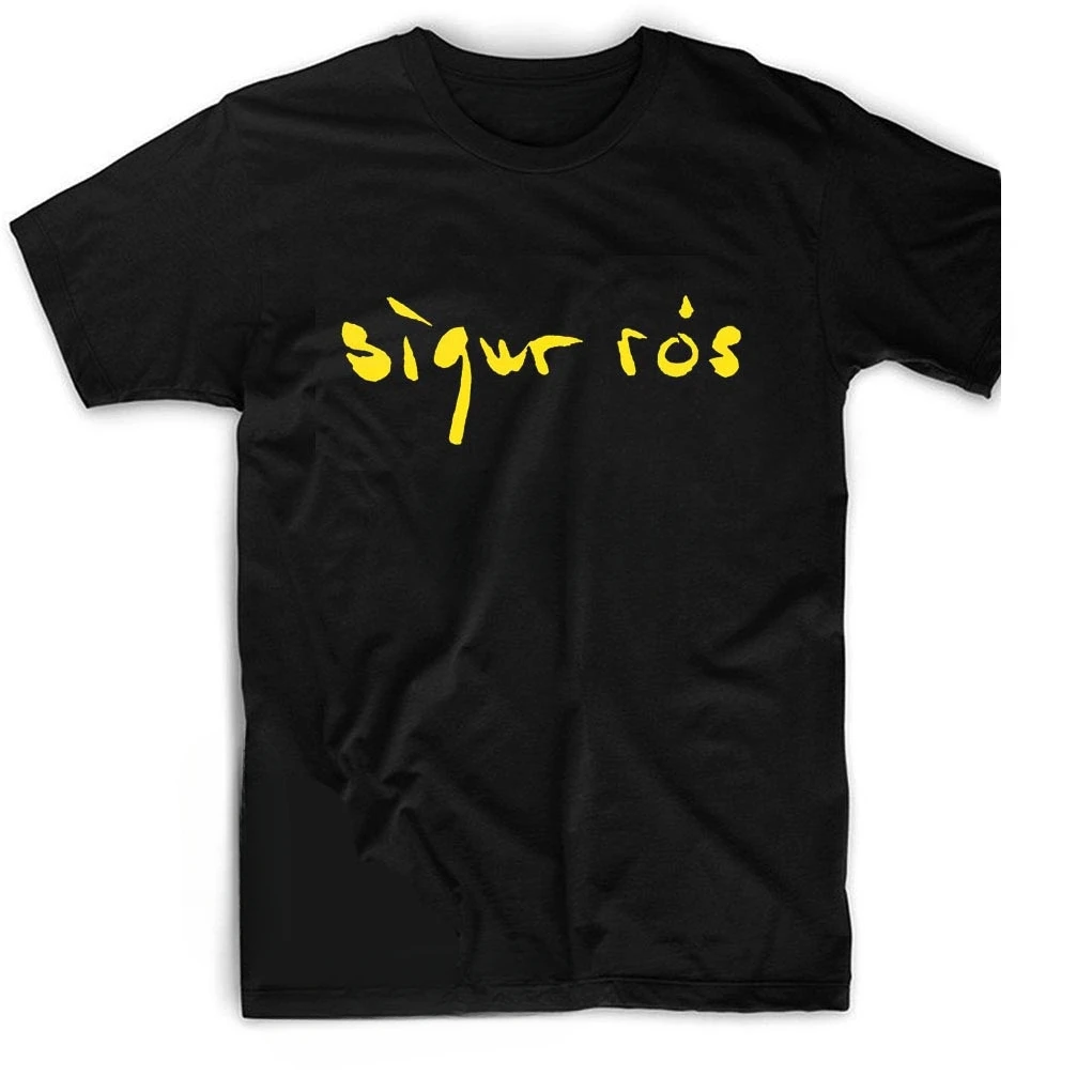 Band SIGUR ROS YELLOW T-Shirt COTTON printing t-shirt 2024 Summer vintage Short Sleeve anime clothes New Arrival style