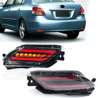 For Toyota Vios 2008 2009 2010 2011 2012 2013 LED Rear Bumper Reflector Lights Start-up Animation Warning Turn Signal Lamps 12V
