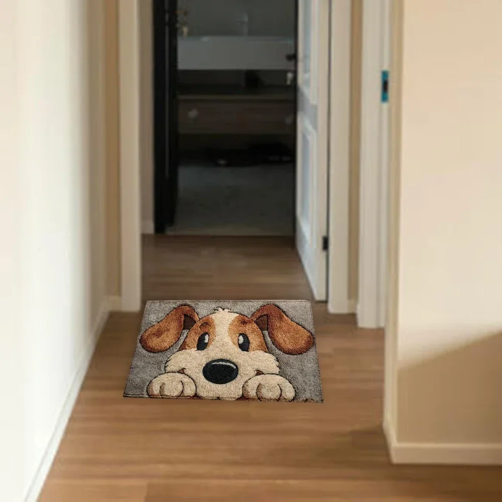 Fußmatte für Eingangstür 40x60cm aus Kristallvelours mit Rutschfestem Design, Schmutzabweisend, Innenbereich-Matte, Set aus 2 oder 3 Stück