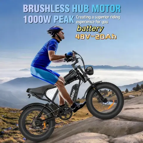 20*4.0 오프로드 타이어 전기 자전거 강력한 듀얼 모터 2000W 52V 40AH 성인용 알루미늄 합금 전기 자전거