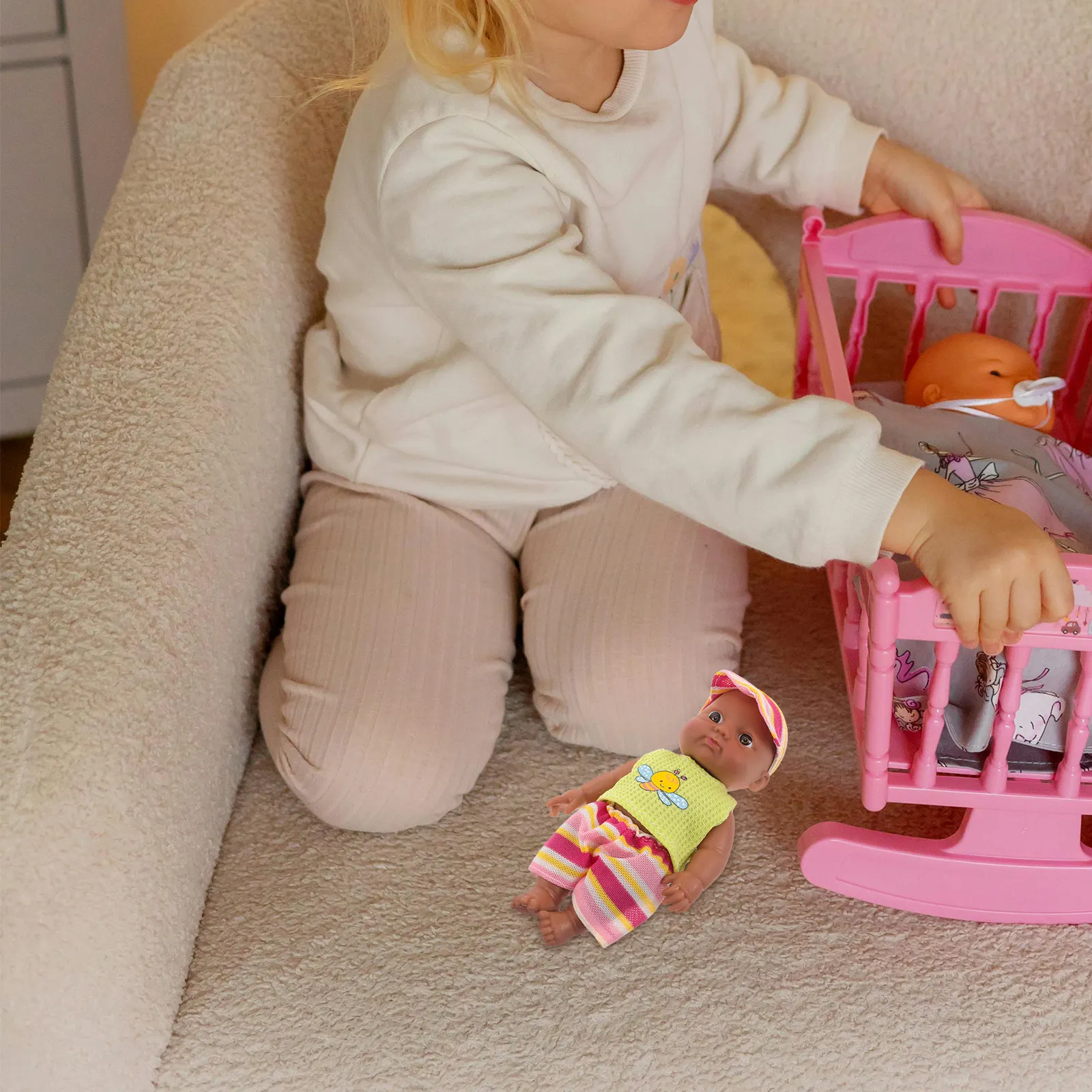 

Реалистичная кукла-младенец Реборн 18 см, мягкий винил, миниатюрные чернокожие мальчики