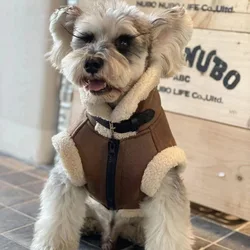 Fashion Winter Pet clothes Velvet Sleeveless Vest Fur Coat soft warmer Coat Pet Dog Costumes Pet Jacket Chihuahua Bulldog Thick