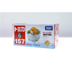 Takara Tomy Tomica Japanese Alloy Model No. 157 Lazy Egg Yolk Gudetama Eggshell Car, A Gift Toy for Children Decorating Rooms