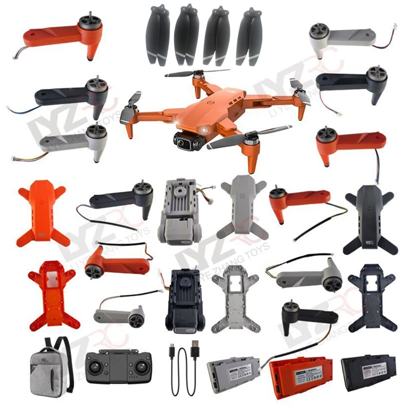 LYZRC L900 Pro RC Drone piezas de repuesto giroscopio carcasa superior inferior receptor placa GPS hélice cámara brazo conjunto controlador
