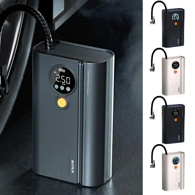 8000mAh Wireless Wired Portable Car Air Compressor 12V 150PSI Electric Tire Inflator Pump for Car Motorcycle Accessories