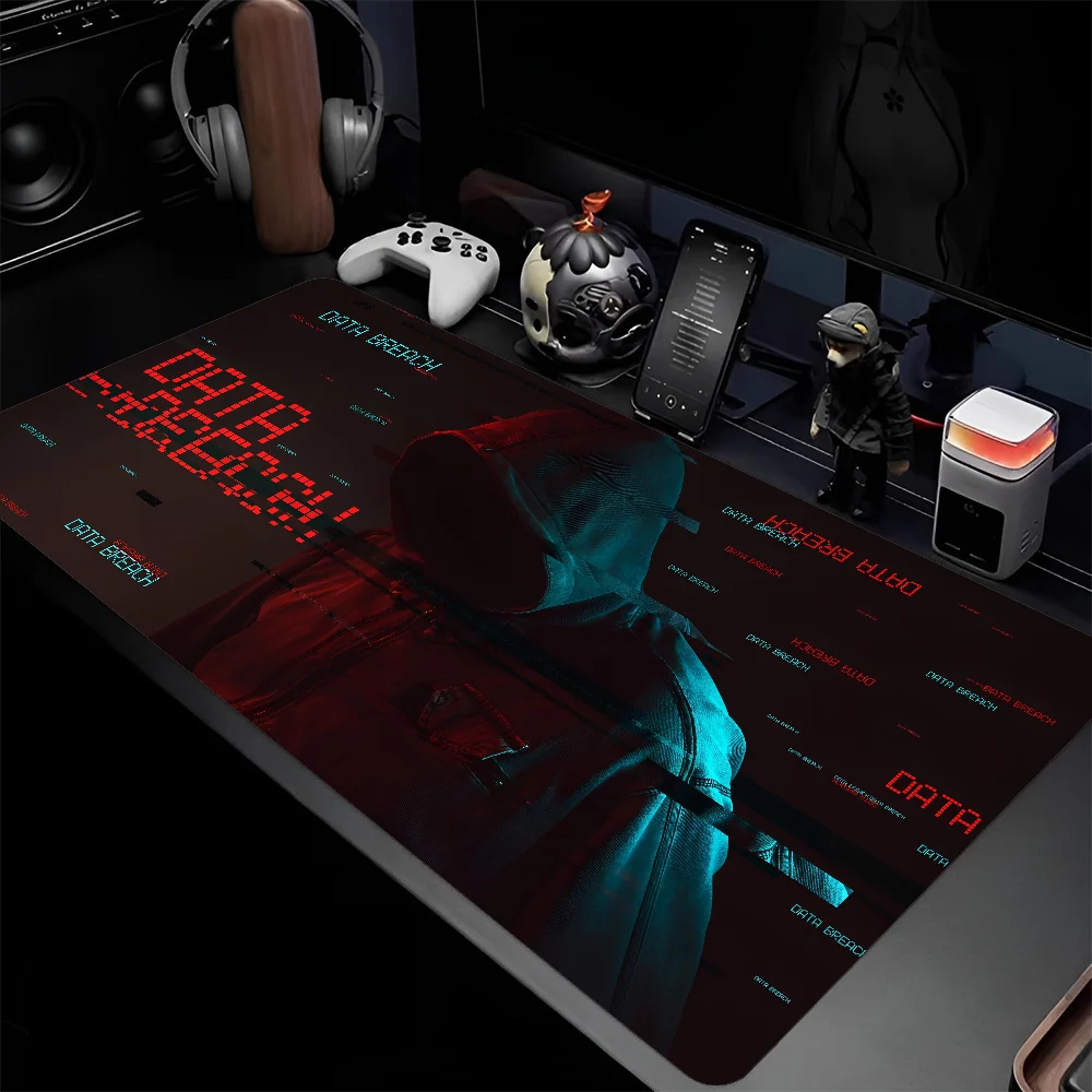 Hacker Virus Mousepad Large Keyboard Desk Mat Gaming Mouse Pad LockEdge Non-slip Mat