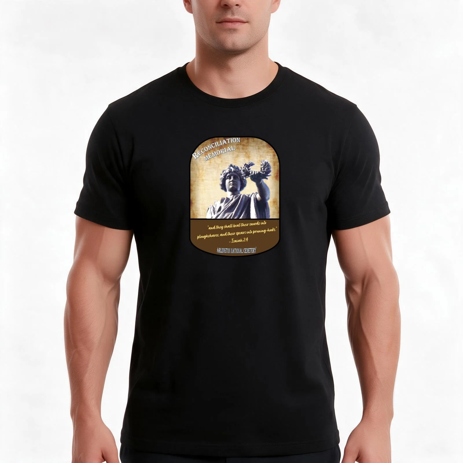 Isaiah 2:4 Vintage Lady South T-Shirt, Summer Casual Cotton Tee, Oversized Streetwear Tops, Vintage Graphic Print, 100% Cotton