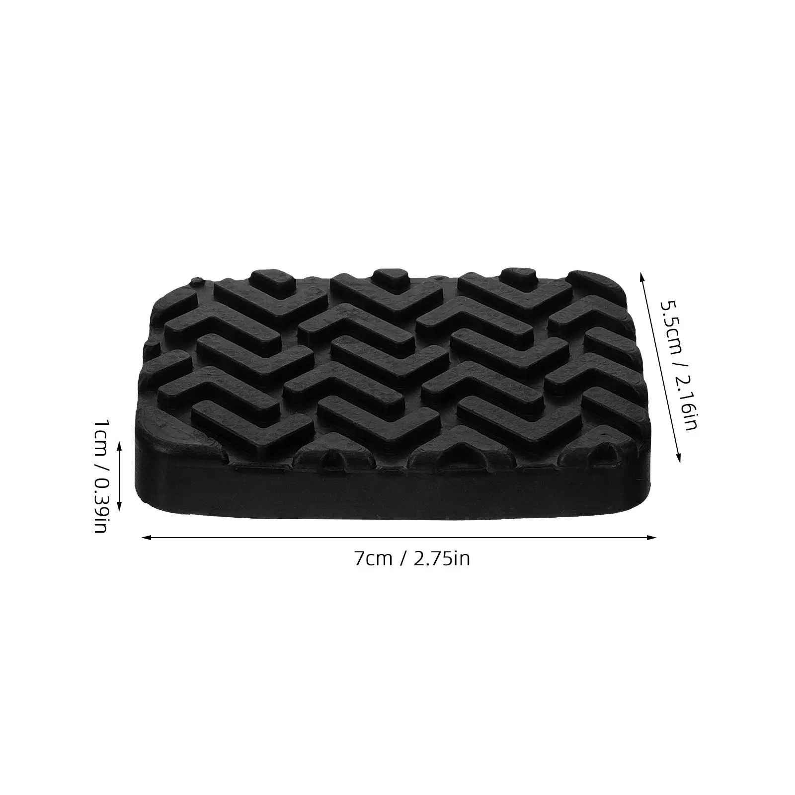 1Pair Brake Pedal Cover Rubber Non-Slip Wear-Resistant Car Pedal Pad Replacement Safe Driving Foot Pad Automotive Accessory