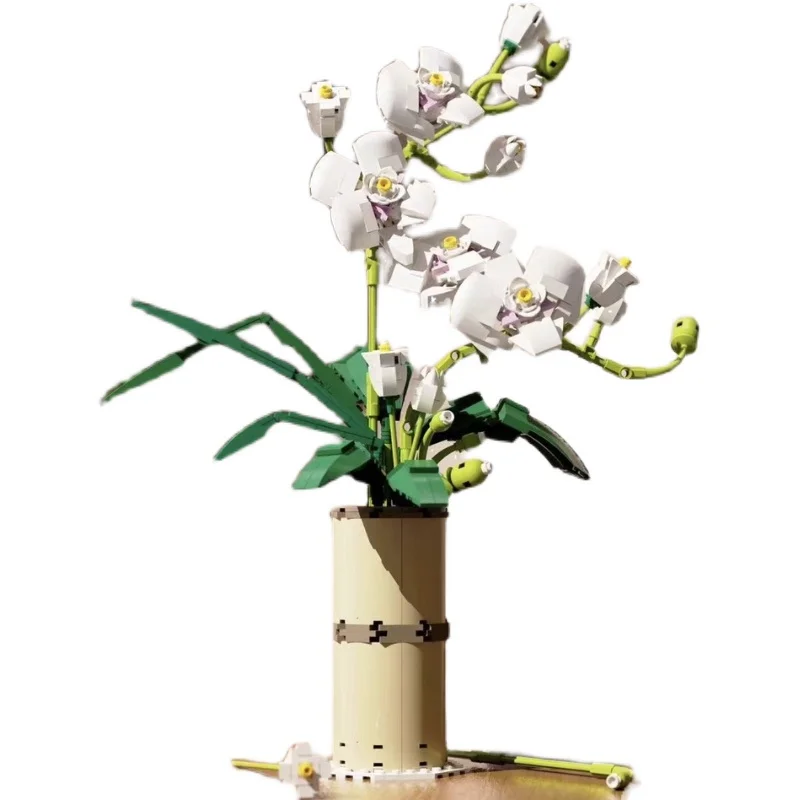 

Букет из 588 шт.: строительные блоки Phalaenopsis 92000, серия Creative Master, сборка, мини-кирпичи, модель игрушки, подарок для детей и взрослых