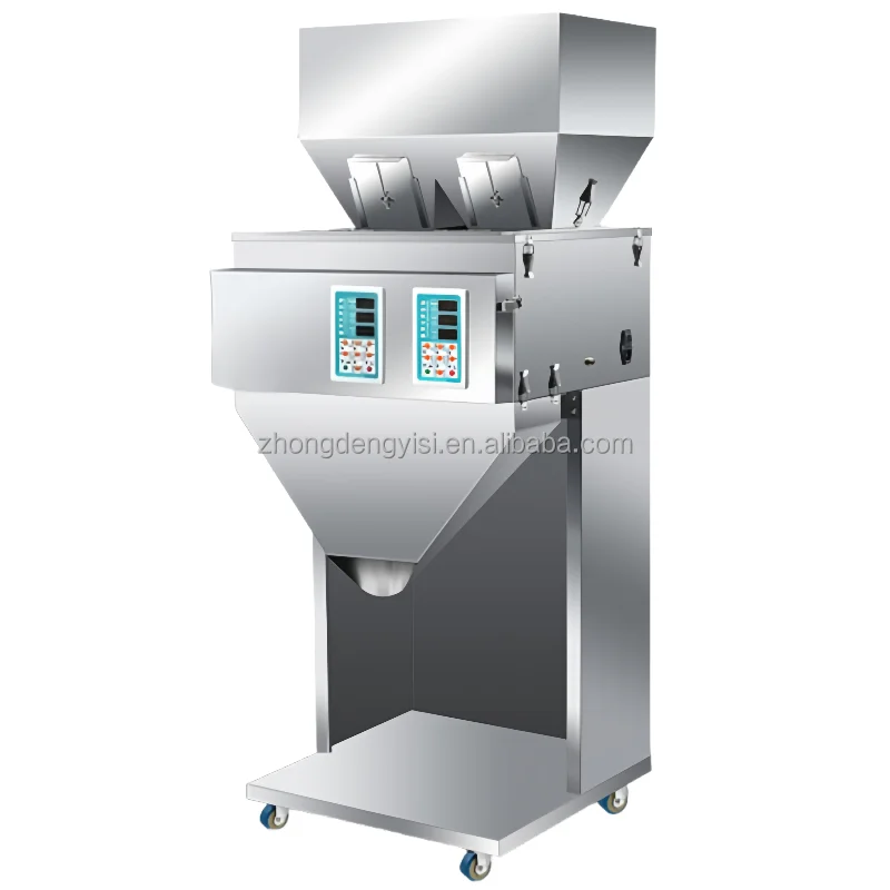Multi Head Food Granule Filler Foot Pedal 110V 220V Auto Quantitative Spices Seeds Herbs Beans Weighing Filling Sachet Bag