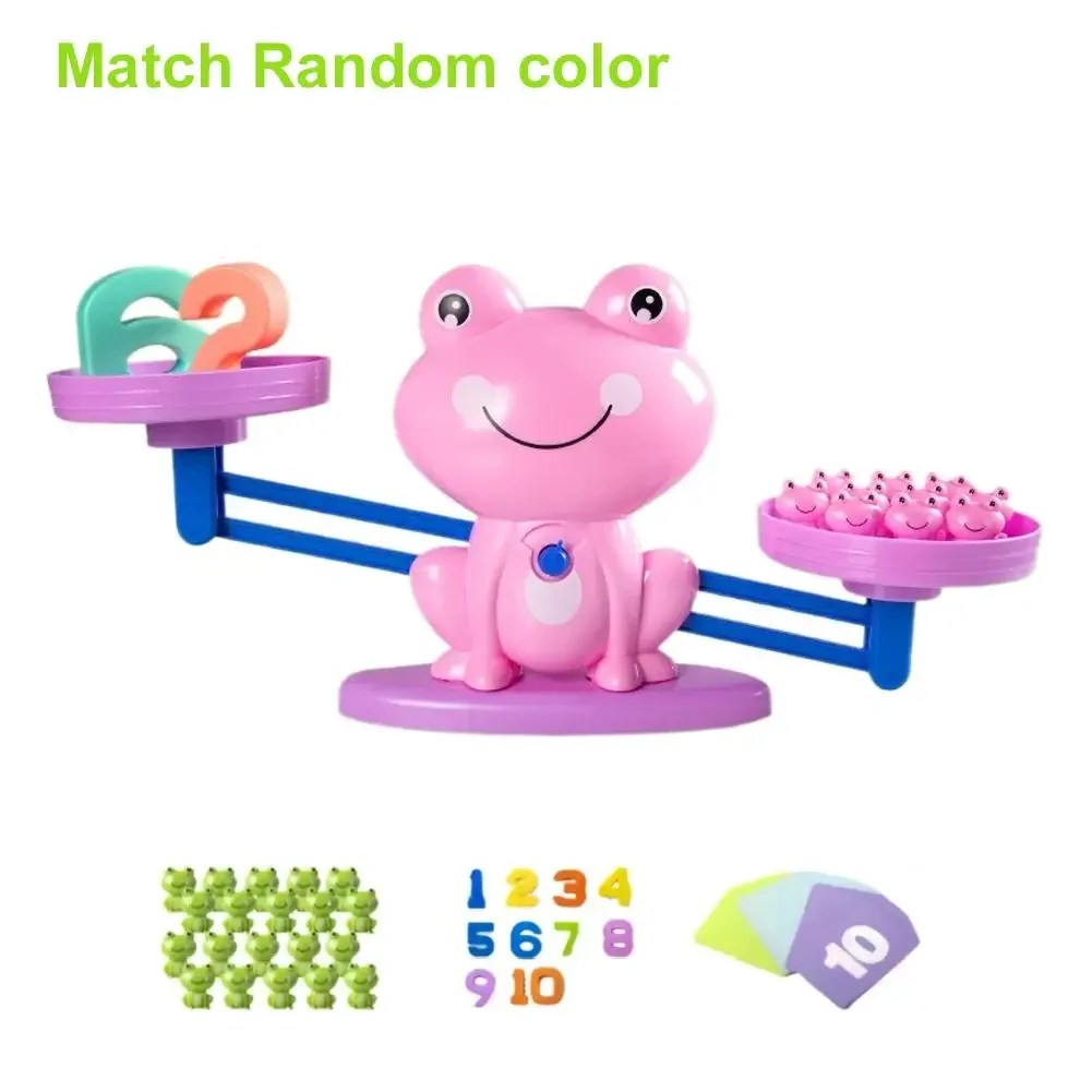 1 Stück Frosch-Balancierspielzeug, Montessori-Zähl- und Mathematikspiel für Kinder, Frühe Bildung zum Lernen von Zahlen, Geburtstagsgeschenk, Technologie – Detail 19