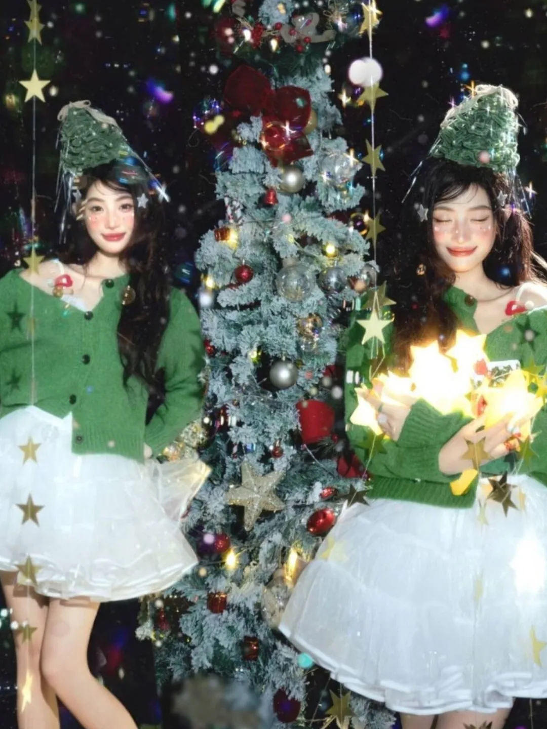 

Dreamy Romantic Christmas Theme Photography Costume for Girls New Arrival in Studio Cute Style Art Photo Shoot Stage Costume