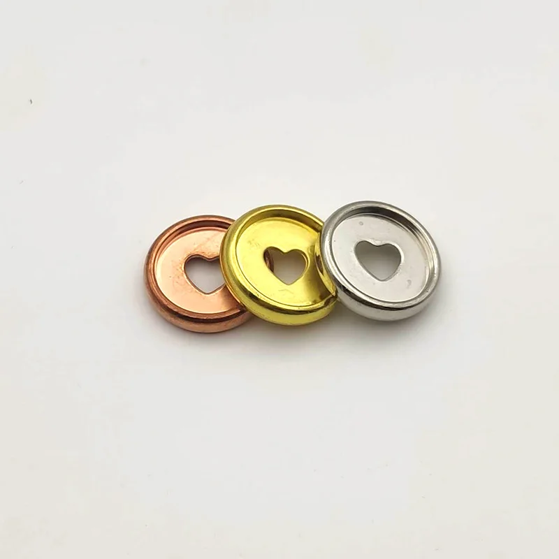 12Pcs Love Plastic Binding Ring Notepad Binding Buckle Plastic Disc Buckle for Loose-leaf Notebook Mushroom Hole Disc Button