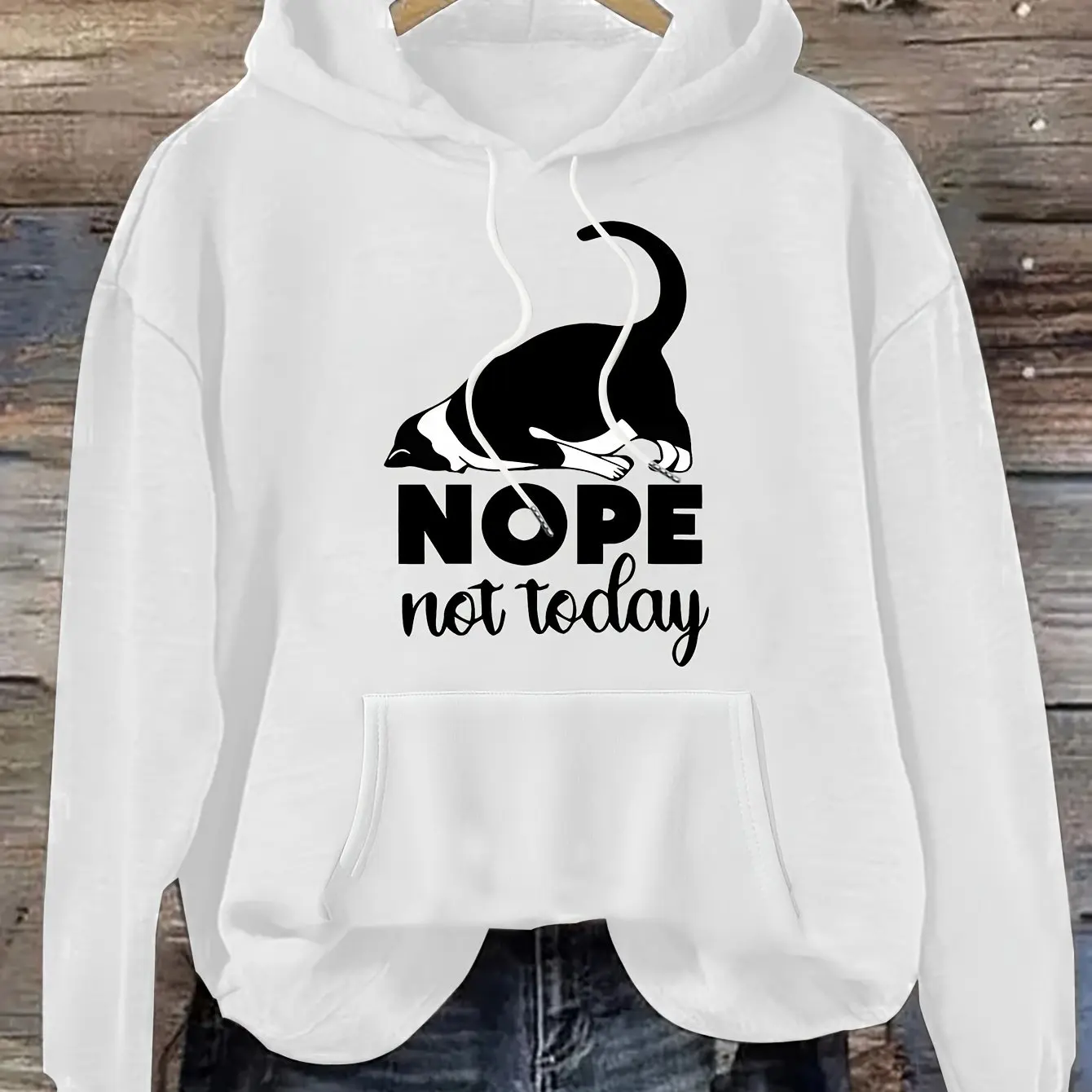 

Cat Graphic Printing Autumn and Winter Cotton Men's and Women's Hoodies Outdoor Street Sports Training Brand Trend Clothing