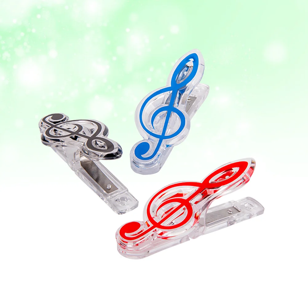 3pc Music Symbol Clip Plastic Mini Clothespins For Photo Paper Notes Decoration S Shape Stationery Supplies Office Binding view 4