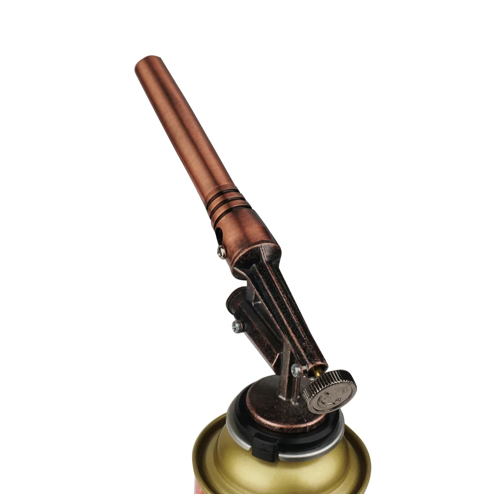 Torcia a gas per saldatura in rame portatile Ugello Pistola a fiamma Campeggio esterno Lanciafiamme Cucina Bruciatore accendino butano Attrezzatura per saldatura