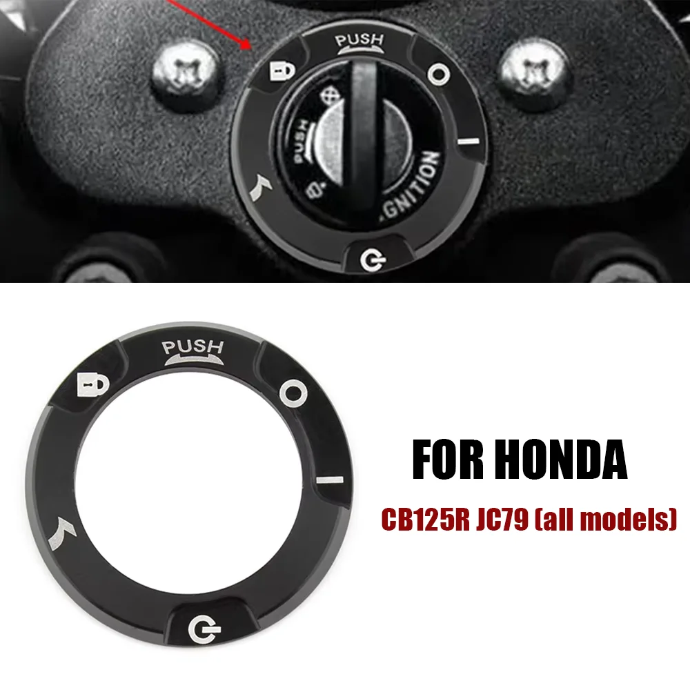 

For honda CB125R JC79 MC52 CT125 Hunter Cub JA55 Monkey 125 JB02 JB03 GB350 G Motorcycle Ignition Key 3D Decoration Circle Cover