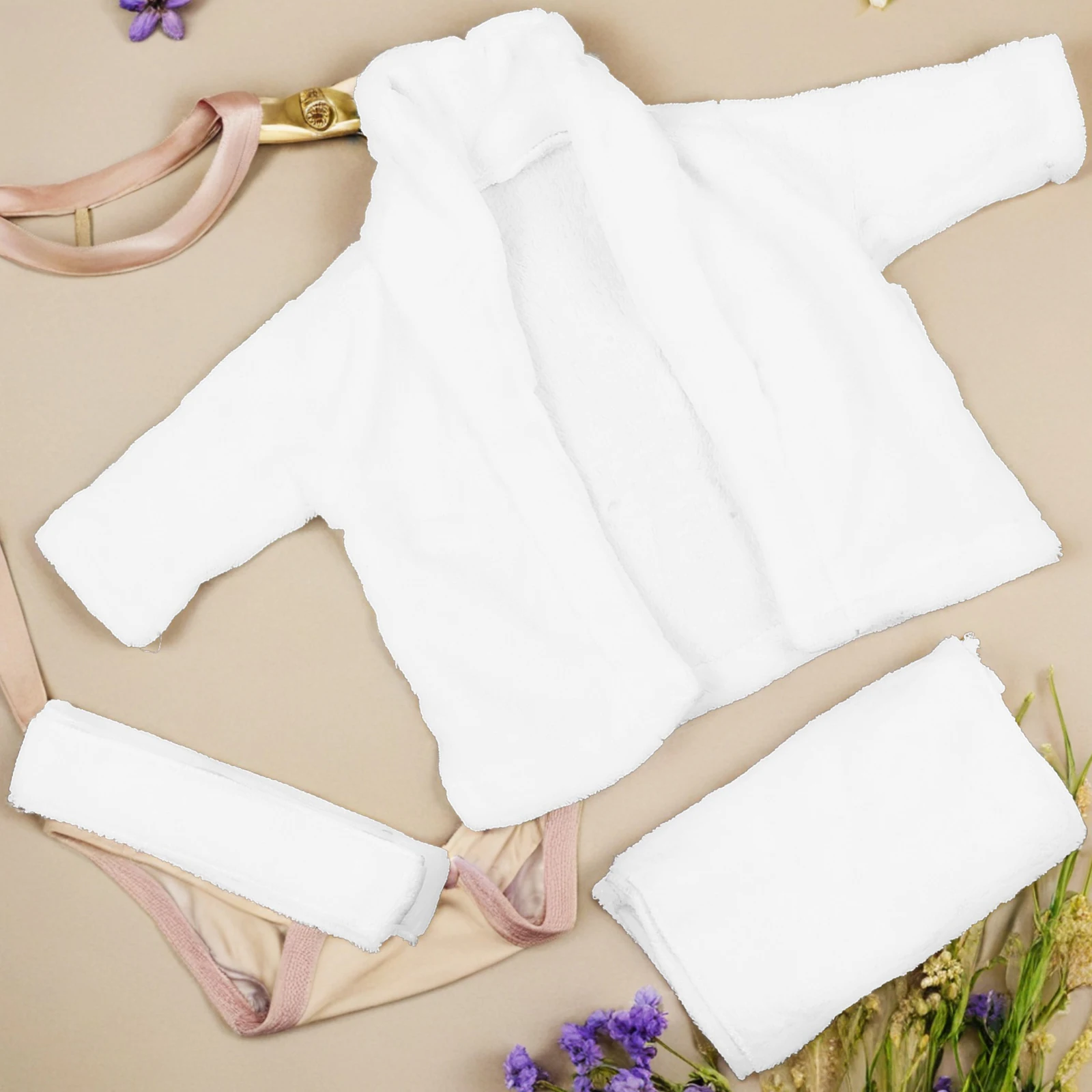

Newborn Bath Robe Baby Bathing Suits Infant Hooded Cotton Photo Bathrobe Soft Durable Water Absorbing Comfortable Wear