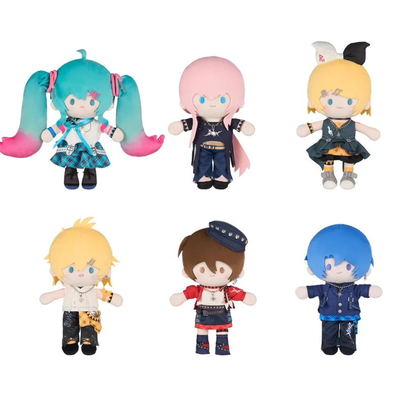 20cm純正初音ミク-スパークシリーズ-パタ漫画ぬいぐるみ-ルカ-リン-レン-メイコ-カイトぬいぐるみ-﻿-誕生日プレゼント