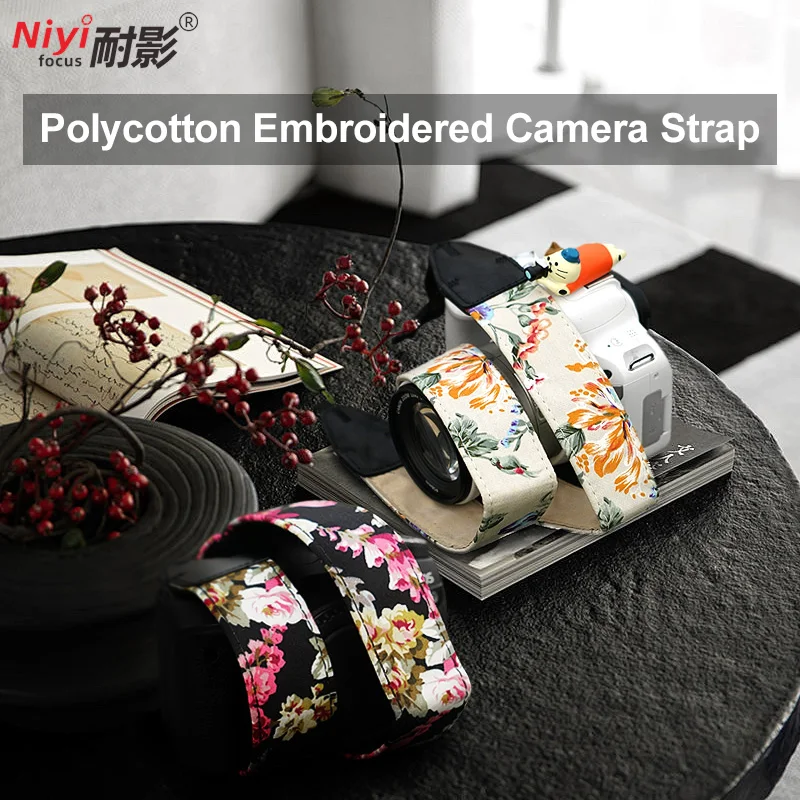 Camera Strap Shoulder Neck Wrist Durable for Sony Nikon Canon Fuji Fujifilm Pentax Panasonic SLR DSLR Universal Vintage Soft