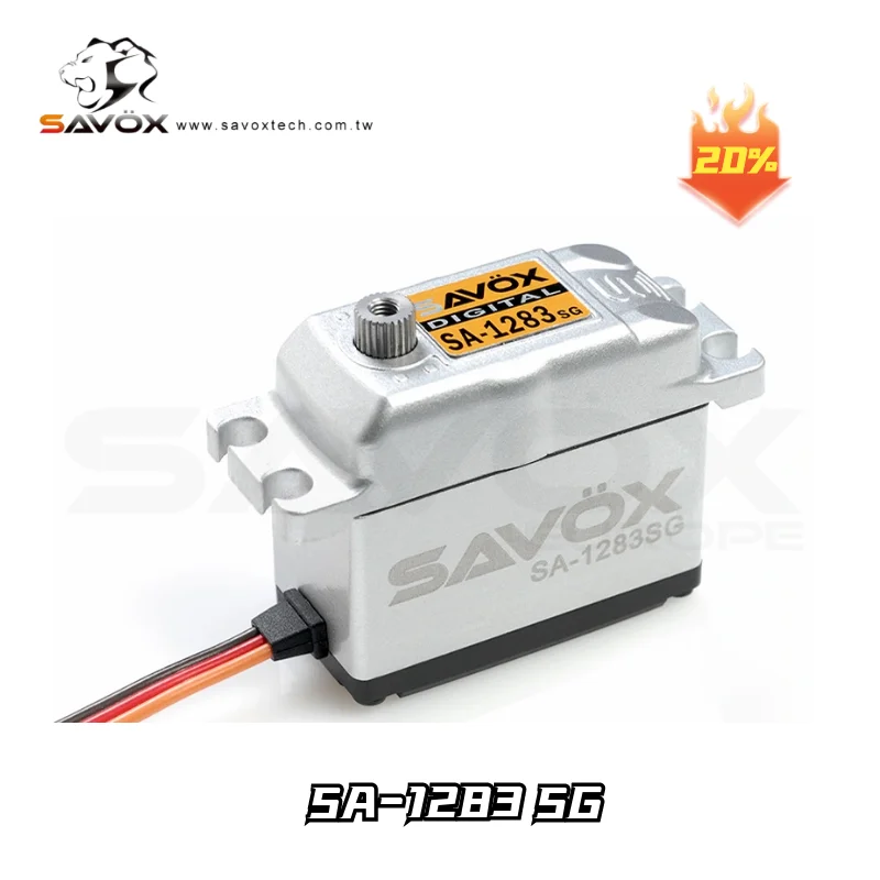 

Original Savox SA 1283SG Servo 0.13S 30kg Digital Coreless Motor Strong Unique Metal Gear For 1/8 1/5 RC Car Buggy Truck