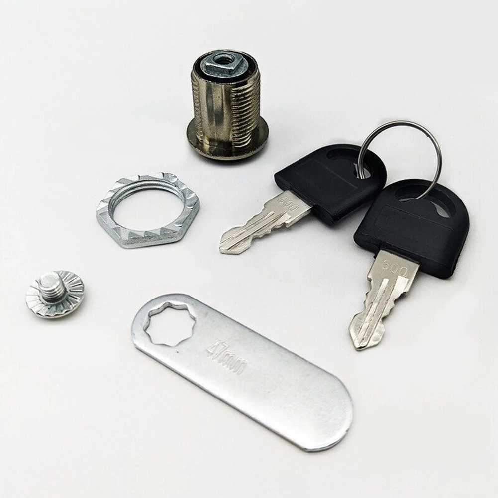 3Pcs/set Cam Lock Security Lock 16-30mm Cam Lock Door Mail Box Furniture Locker 2 Key Lock Body, Lock Blade, Key, Screw,  Nut