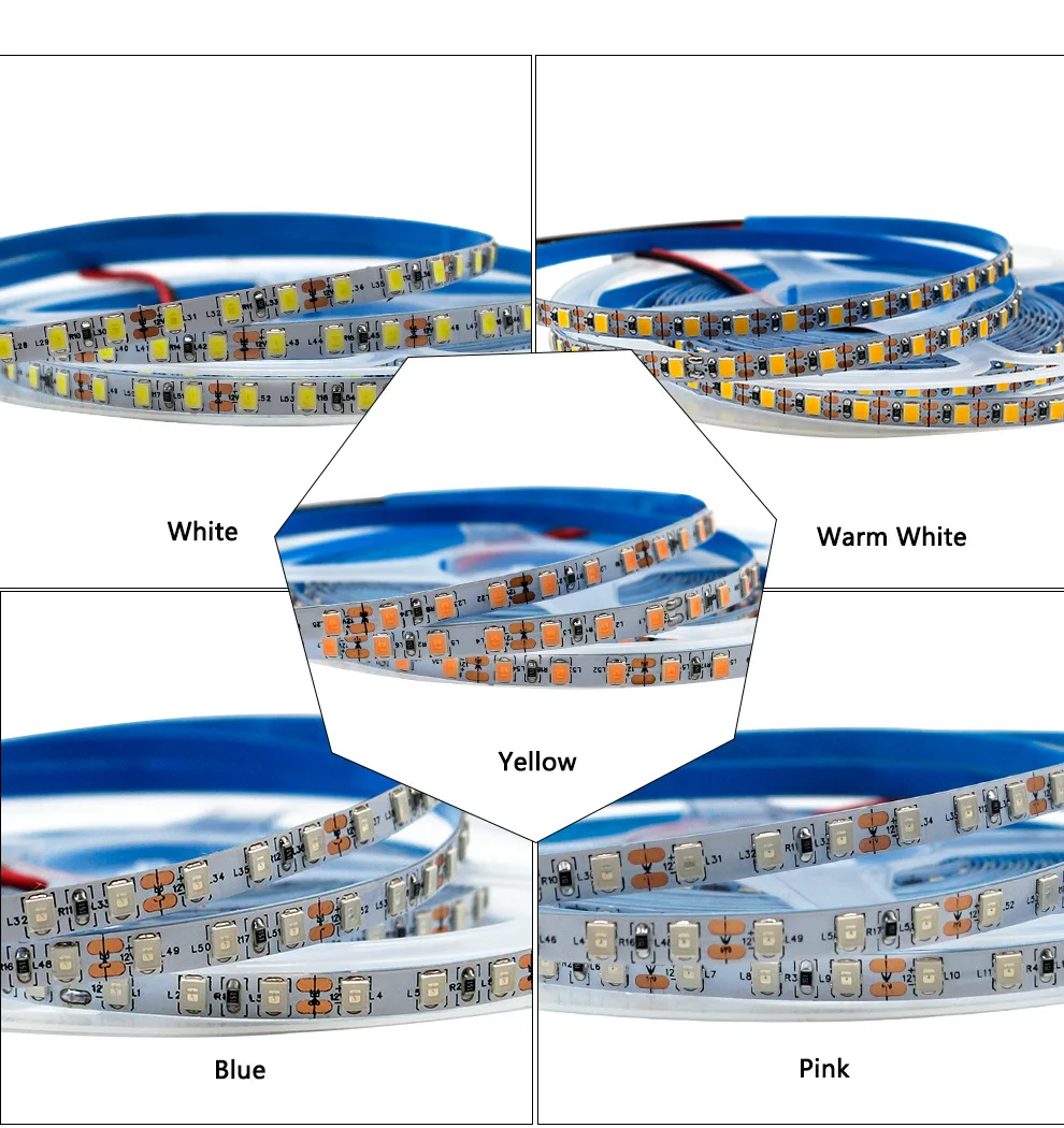 Narrow Width 3mm 4mm 5mm LED Strip 2835 120LEDs/m 2016 180LEDs/m White Warm White Red Green Blue LED Tape Ribbon 12v 24v
