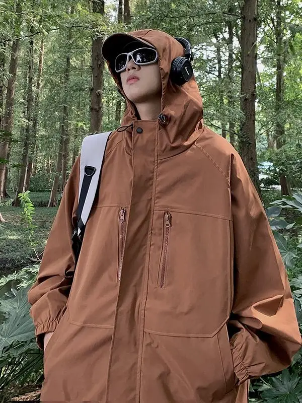 

Ветрозащитная повседневная свободная куртка для активного отдыха, весенне-осенняя, модная, функциональная, для походов, молодежная, популярная