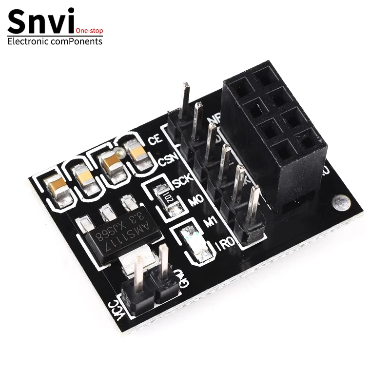 Snvi Wireless Transceiver NRF24L01+ 2.4GHz Antenna Module For Microcontroll Socket Adapter plate Board For arduino