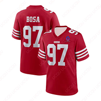 Nick Bosa 97 San Francisco 49ers 2025 Jersey Newest Outdoor Quick Dry Jersey Summer Classic Tee Adults Loose Exercise Jersey