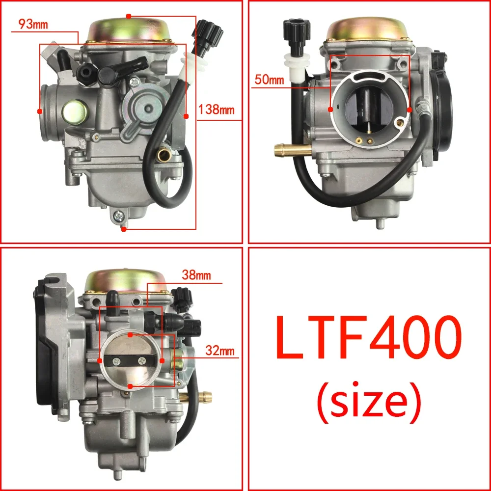 Carb Carburetor For LT-F400 LTF400F Eiger 400 2002-2007  Linhai 400cc Bighorn ATV Quad UTV 400 IRS Vergaser LH180MQ.13.2a