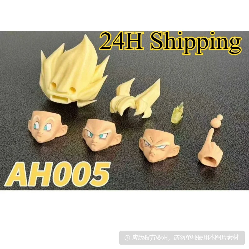 

AH005 Dragon Ball Z Son Goku Accessory Yellow Hair Head 3 Faces Connector Effect Parts 24H Shipping