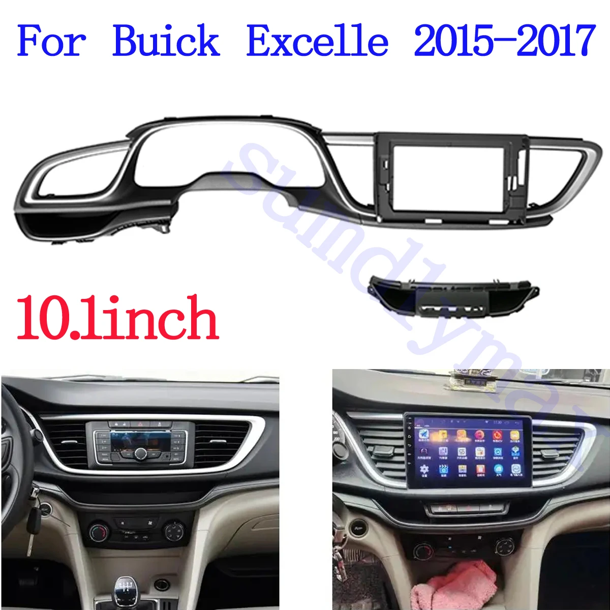 

2din 10.1inch Car Radio Frame Fascias for Buick excelle 2015 2016 2017 Navigation Panel Android Screen Dask Kit Fascia Frame