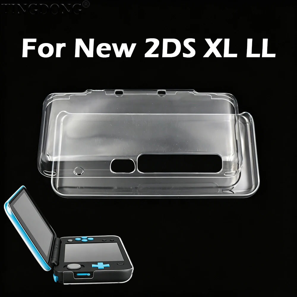 Split Type Clear Hard Protective Case für NEW 2DS LL XL, Crystal Shell Anti-Scratch Staubresistente Schutzhülle für die Spielekonsole