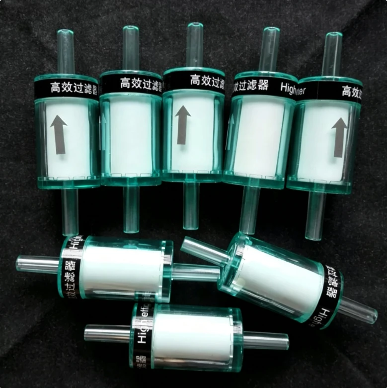 HEPA high efficiency air filter transparent shell 5 micron fume meter filter gas liquid universal