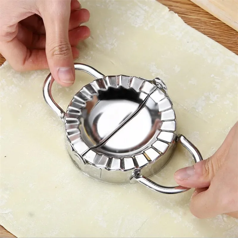 Dumpling Tools Jiaozi Maker Mould Eco-Friendly Pastry Stainless Steel Kitchen Tools Dough Cutter for Kitchen Making Tools