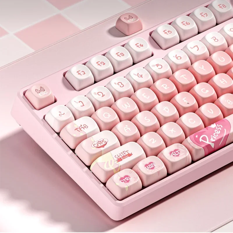 Customization MOA Profile Keycaps Personalized PBT Anime Sphericity KeyCaps Adapter Cross Shaft Mechanical Keyboard Accessories