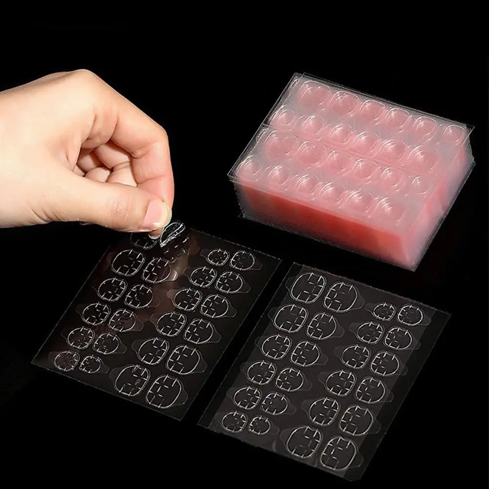 Apply Fake Nails Manicure Tools Double-Sided Adhesive Tabs False Nail Tips Sticker for Home