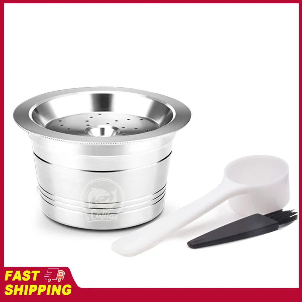 

Многоразовые кофейные капсулы из нержавеющей стали с ложкой и щеткой для кофемашин K-fee Espresso