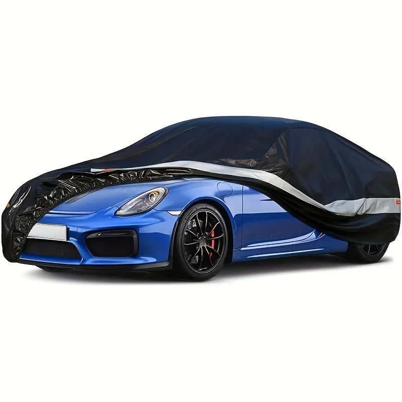 A 10-layer, All-weather Waterproof Car Cover, Compatiblewith Any Vehicle Model Ideal For Outdoor Use, Featuring UV Protection,