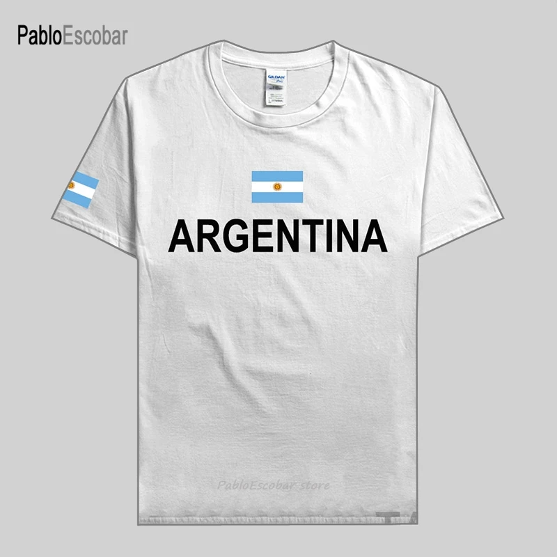 Argentina mens t shirt Argentine jerseys nations footballs team  cotton t-shirt fitness clothing tees country flag AR