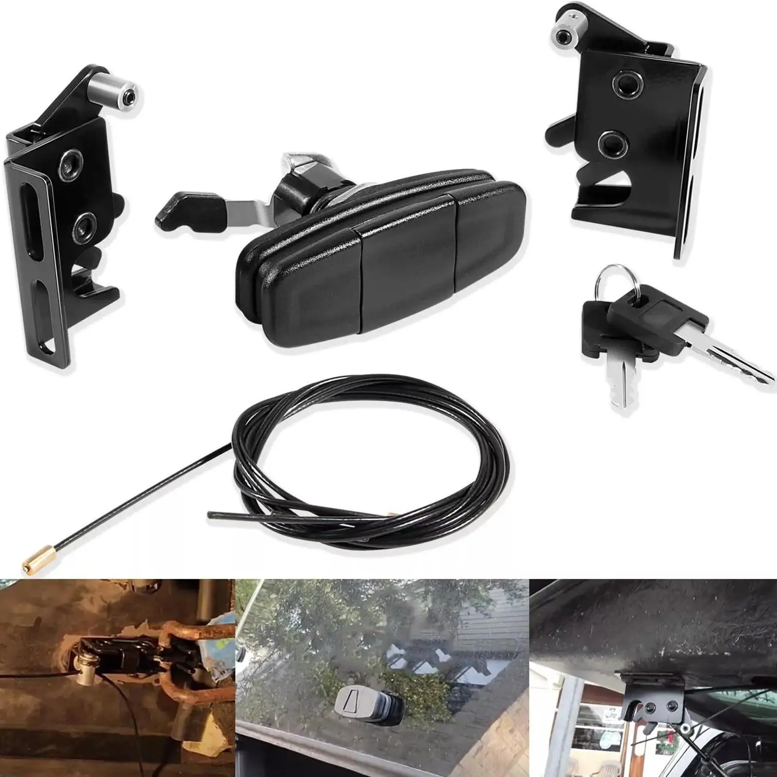 

Replacement Twist Handle Kit for Truck Cap Locking Mechanism with Rotary Latch for Leer 100XQ