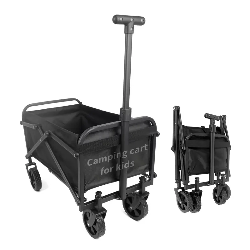 YTYINHigh Quality Mini Camping Trolley With Storage Platform Four-Wheel Foldable Outdoor Trolley