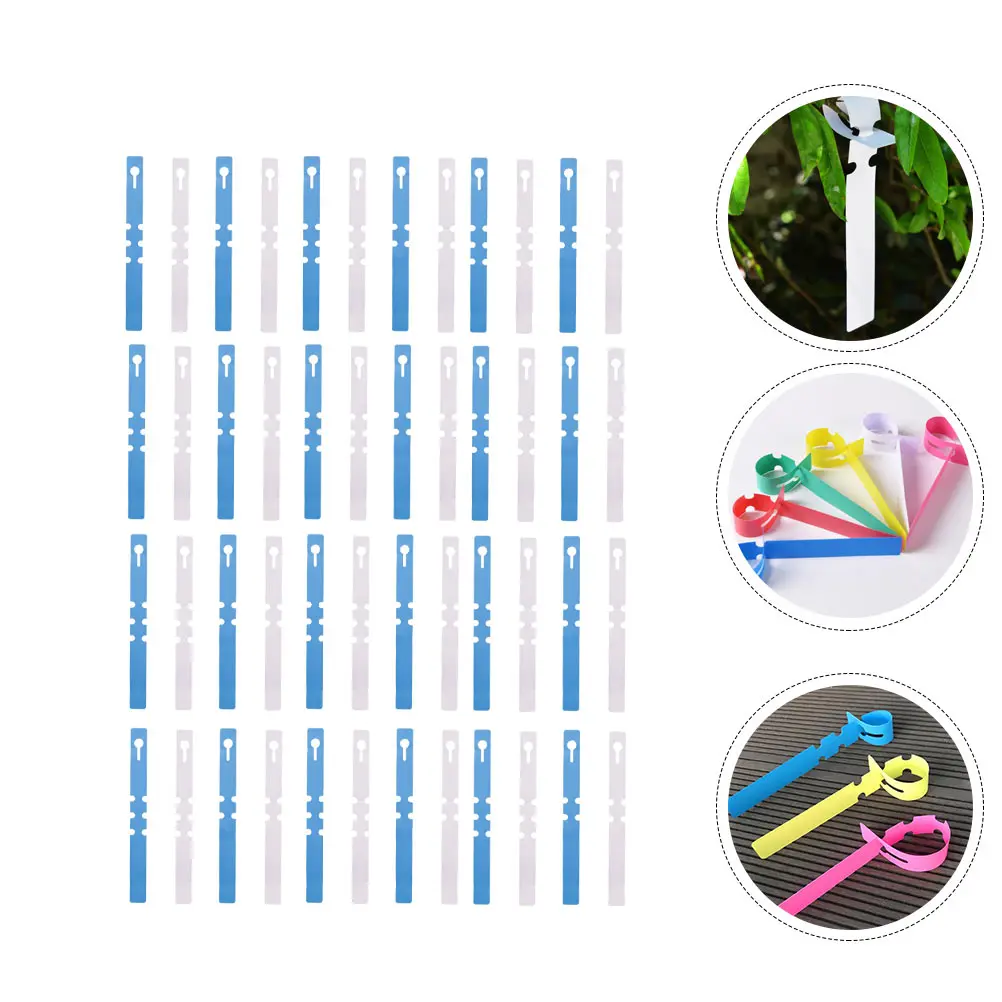 

400pcs Labels Solid Color Plant Markers Gardening Tags Writable Durable Waterproof Tree Markers Signs Plant Label Rings