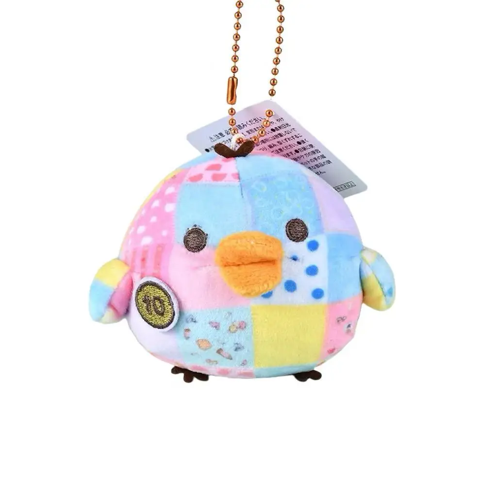 LLavero de peluche de oso Rilakkuma limitado de 12cm, colgante de muñeco Kiiroitori, bonito oso relajante, decoración de dibujos animados, regalo de vacaciones