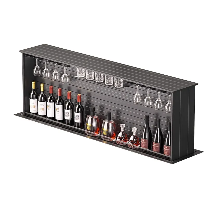 Basket motor transformation cabinet straight up seasoning storage rack invisible storage red wine cabinet