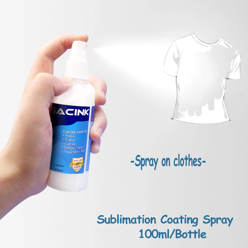 100ml Sublimation Coating Spray For Sublimation Ink Pretreatment of Cotton Materials Such as Clothes All Fabric Quick-drying