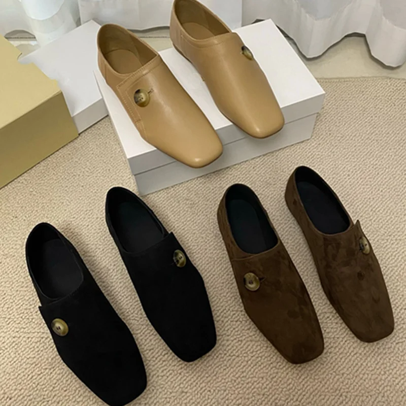 

Женские туфли Jenny&Dave 2026: французские элегантные мягкие лоферы-балетки для повседневной носки и работы