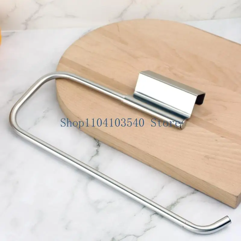 02DC Kitchen Paper Towel Holder Hanging Tissue Hanger Toilet Roll Paper Dispenser Cabinet Storage Napkins Rack Bathroom